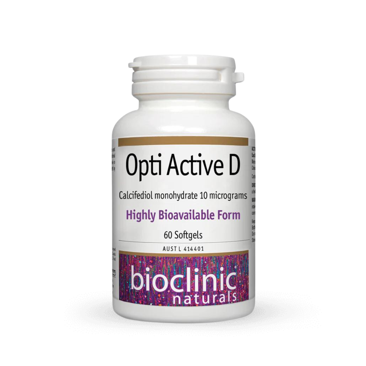 Bioclinic Naturals Opti Active D Softgels 60c