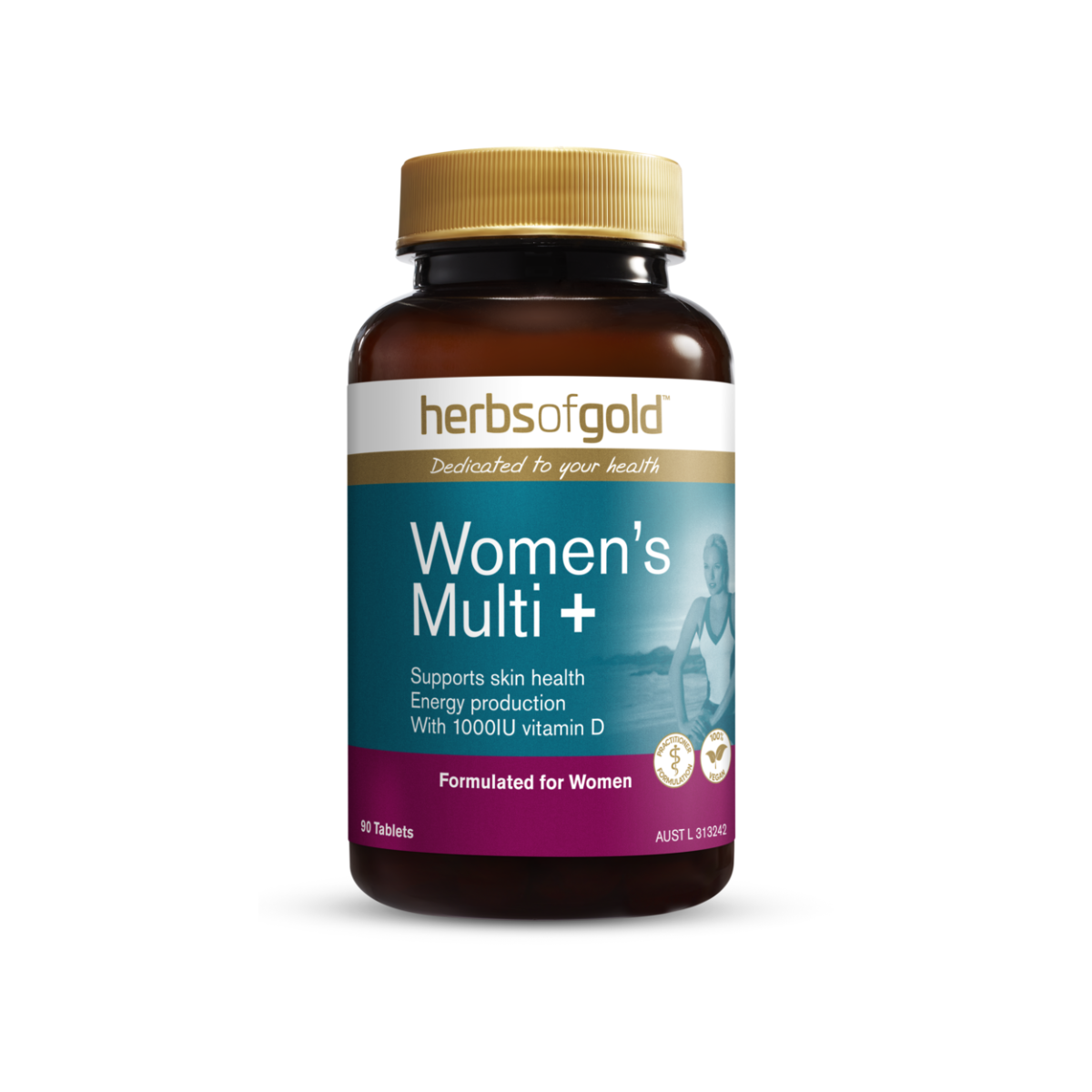 Herbs Of Gold Women’s Multi + 90 Tablets