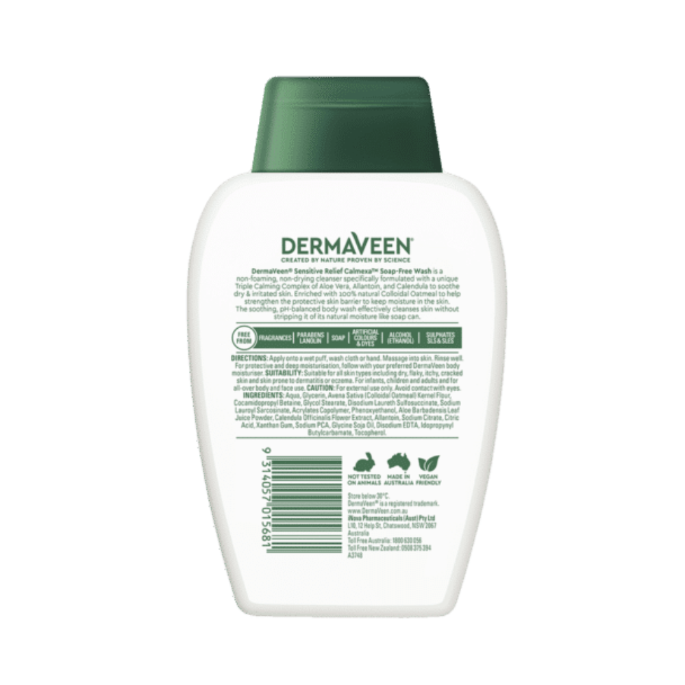 DermaVeen Calmexa Sensitive Relief Soap Free Wash 250ml