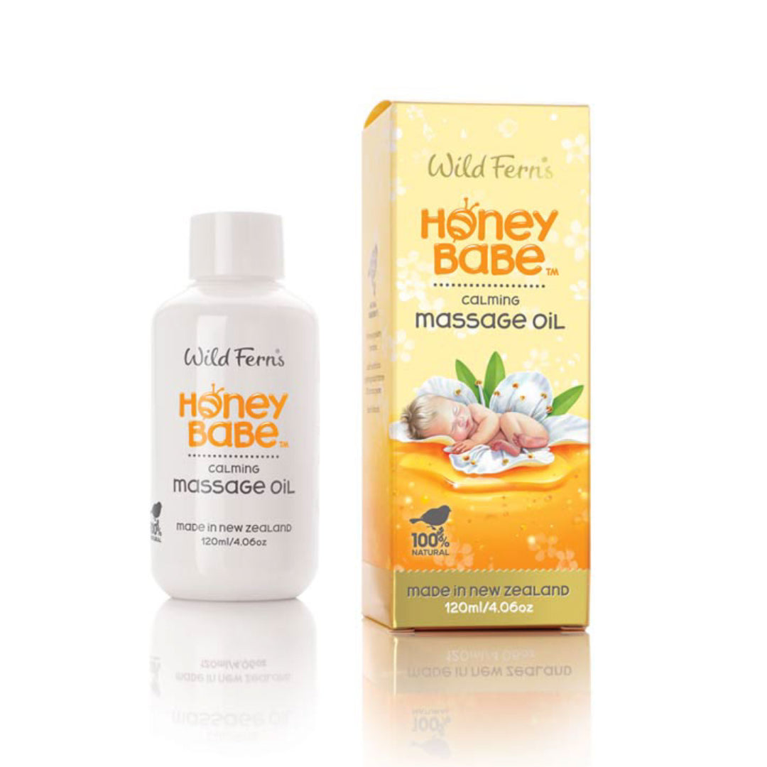 Wild Ferns Honey Babe Calming Massage Oil with Pure Manuka Honey 120ml