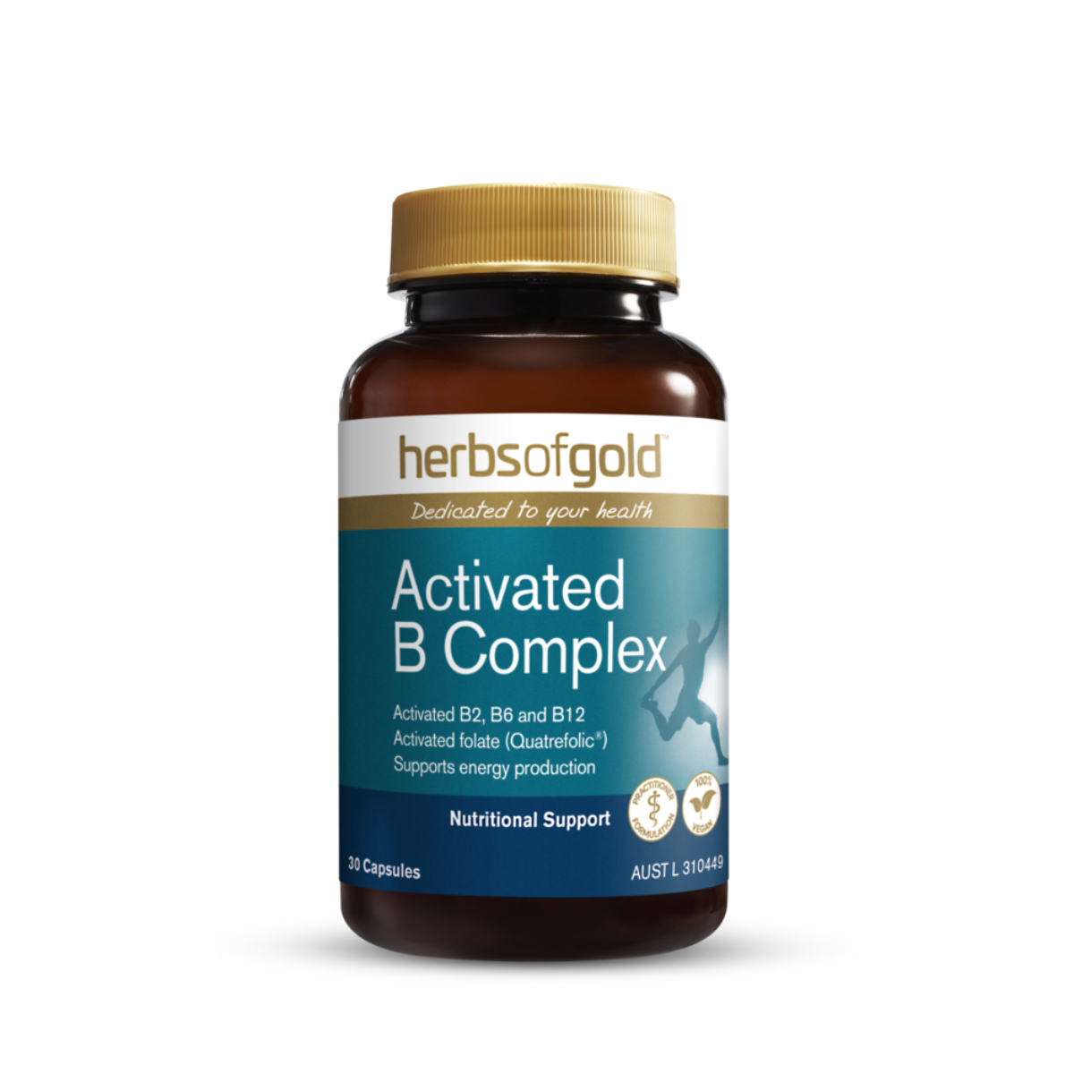 Herbs Of Gold Activated B Comple 30 Capsules