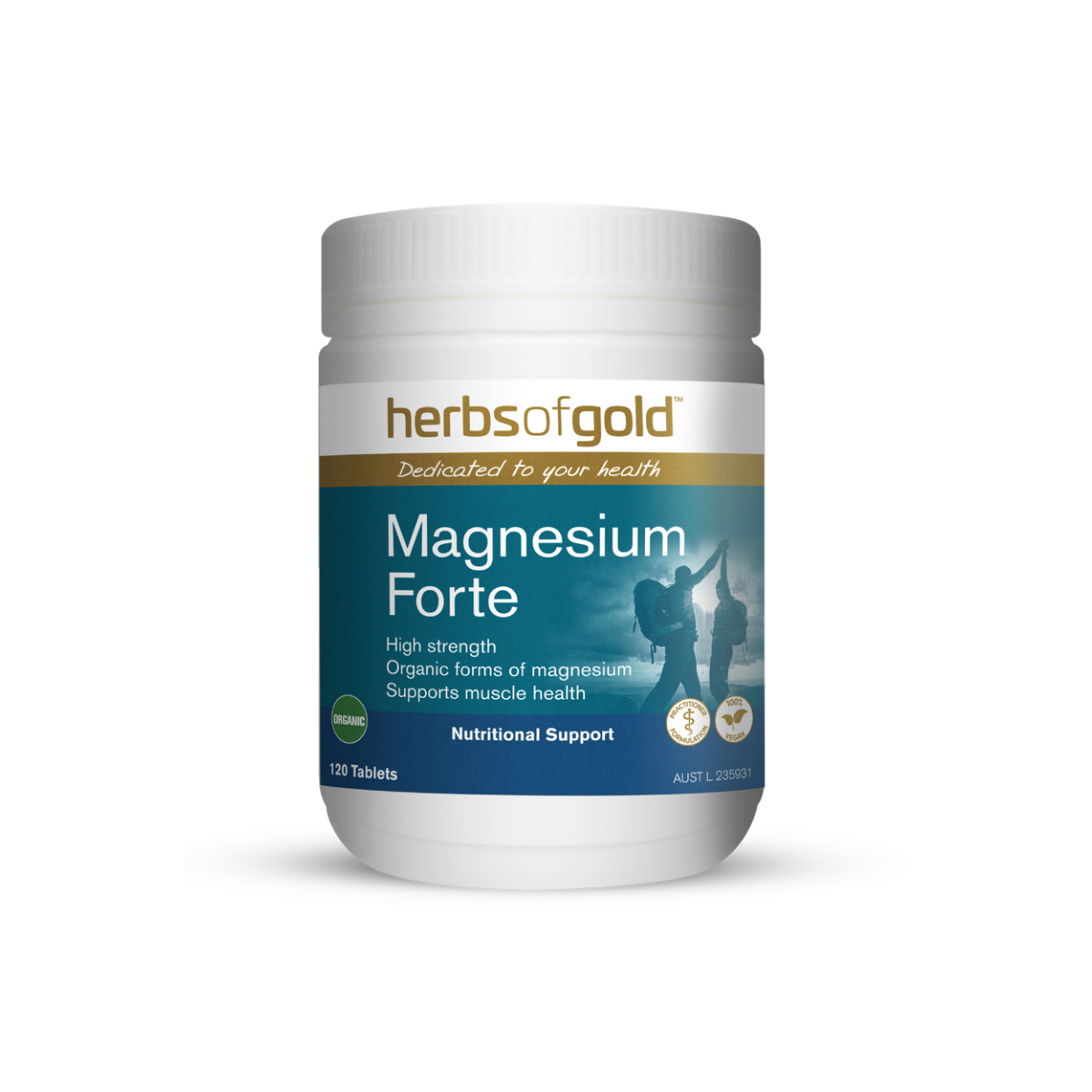 Herbs Of Gold Magnesium Forte 120 Tablets