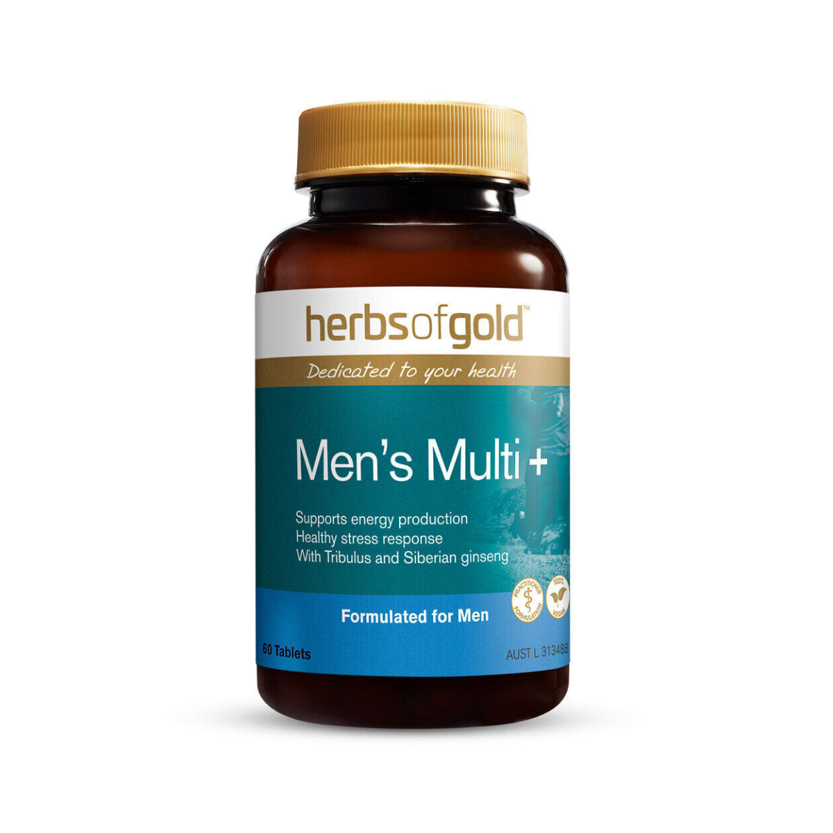 Herbs Of Gold Men's Multi + 60 Tablets