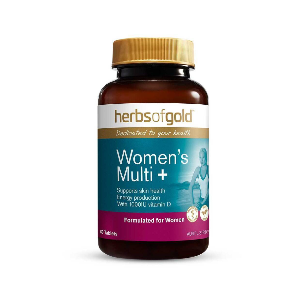 Herbs Of Gold Women’s Multi + 60 Tablets