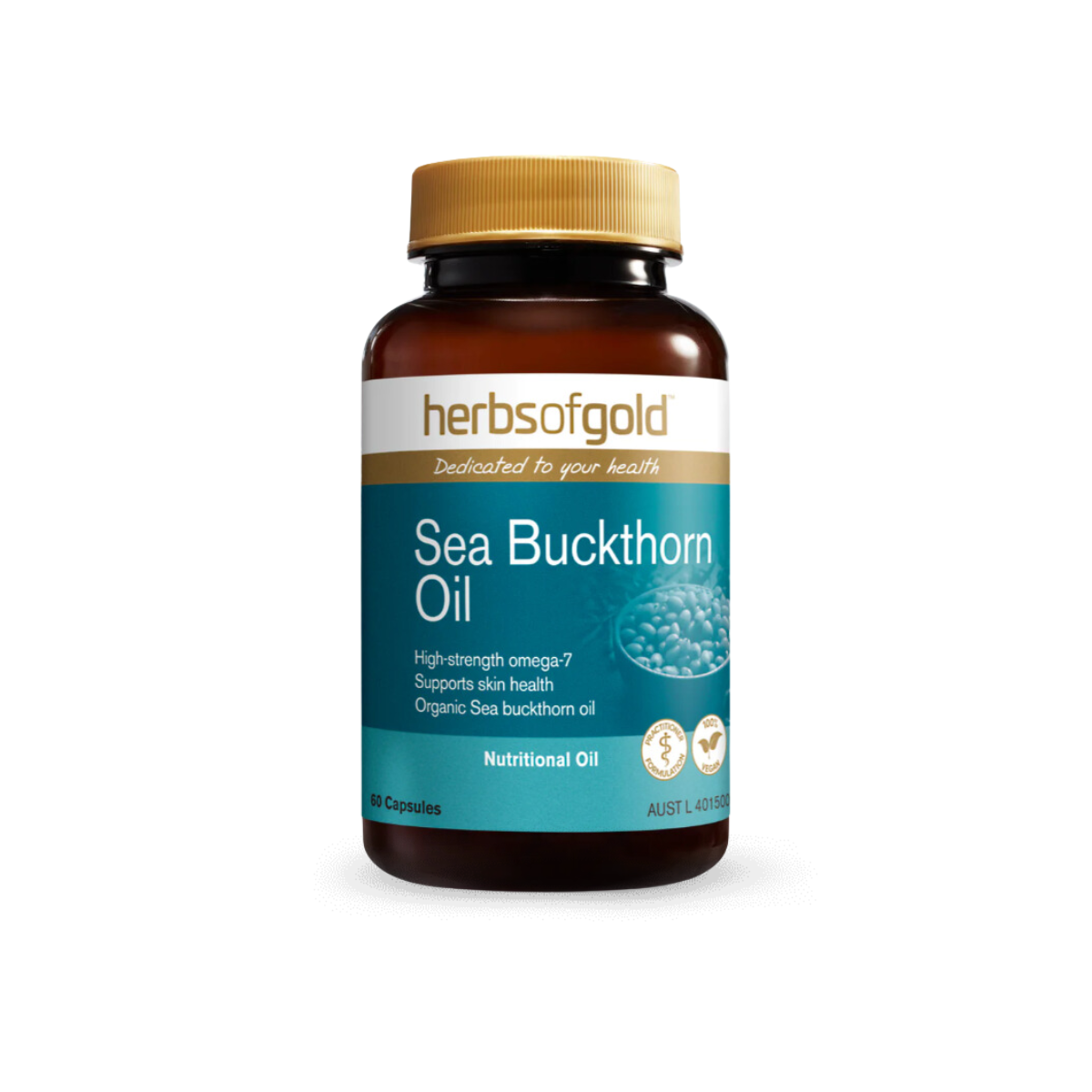 Herbs Of Gold Sea Buckthorn Oil 60 Capsules