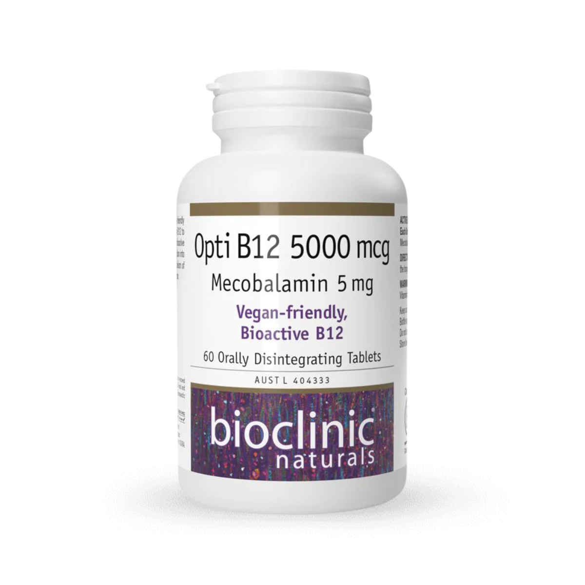 Bioclinic Naturals Opti B12 5000mcg Orally Disintegrating 60t