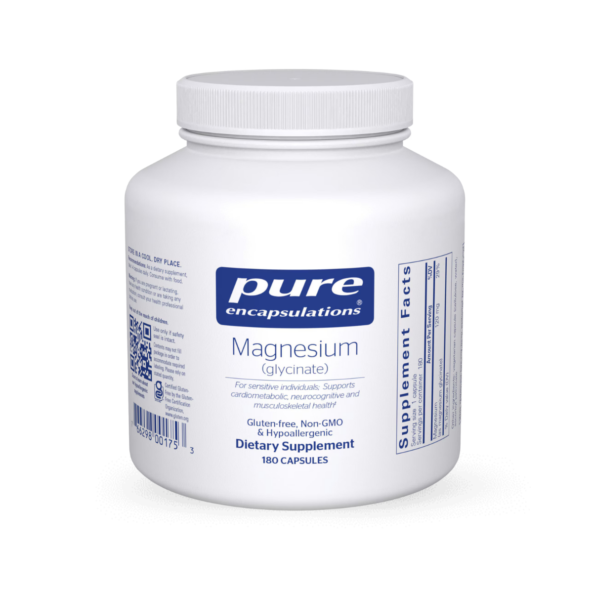 Pure Encapsulations Magnesium Glycinate 180 Capsules 