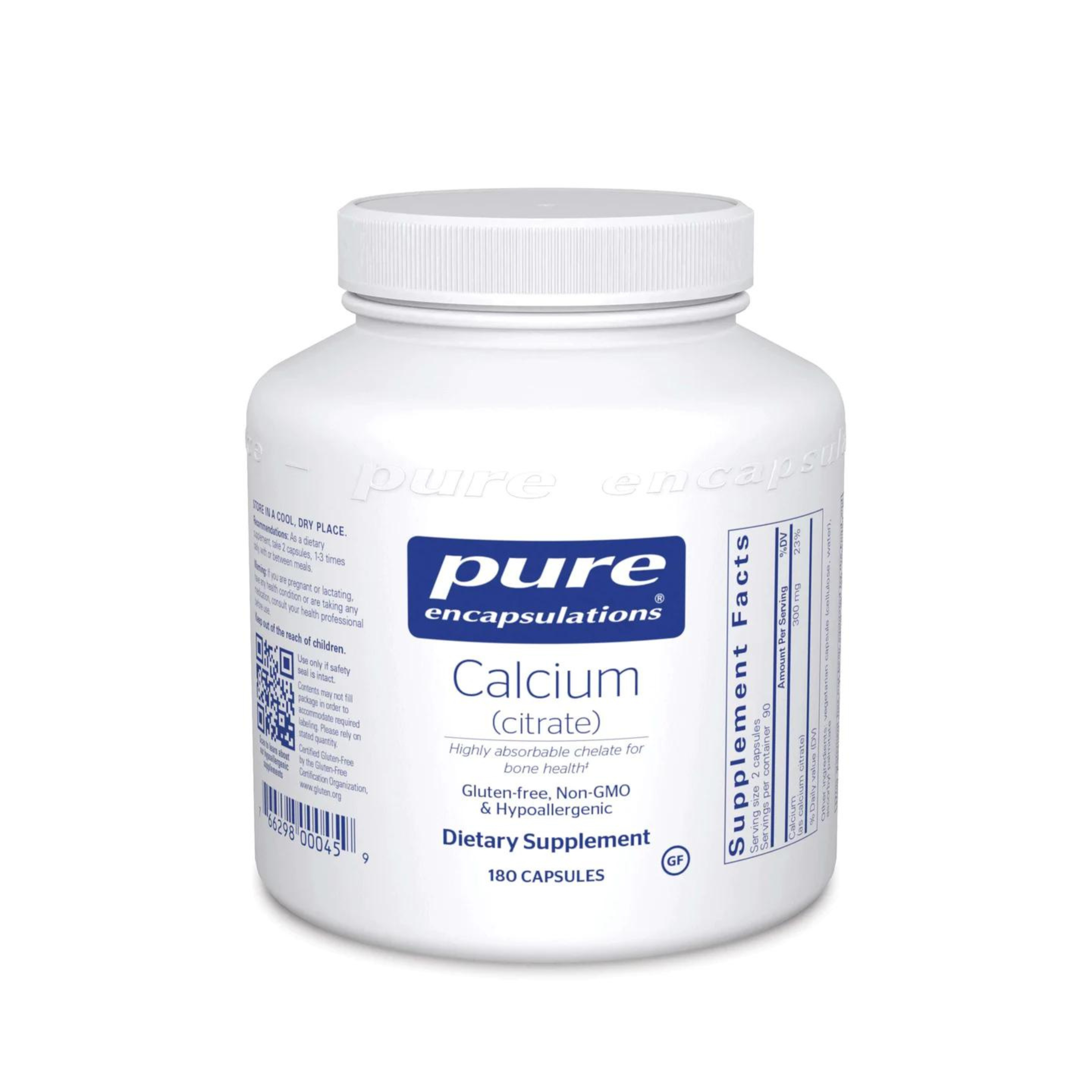 Pure Encapsulations Calcium (Citrate) 180 Capsules