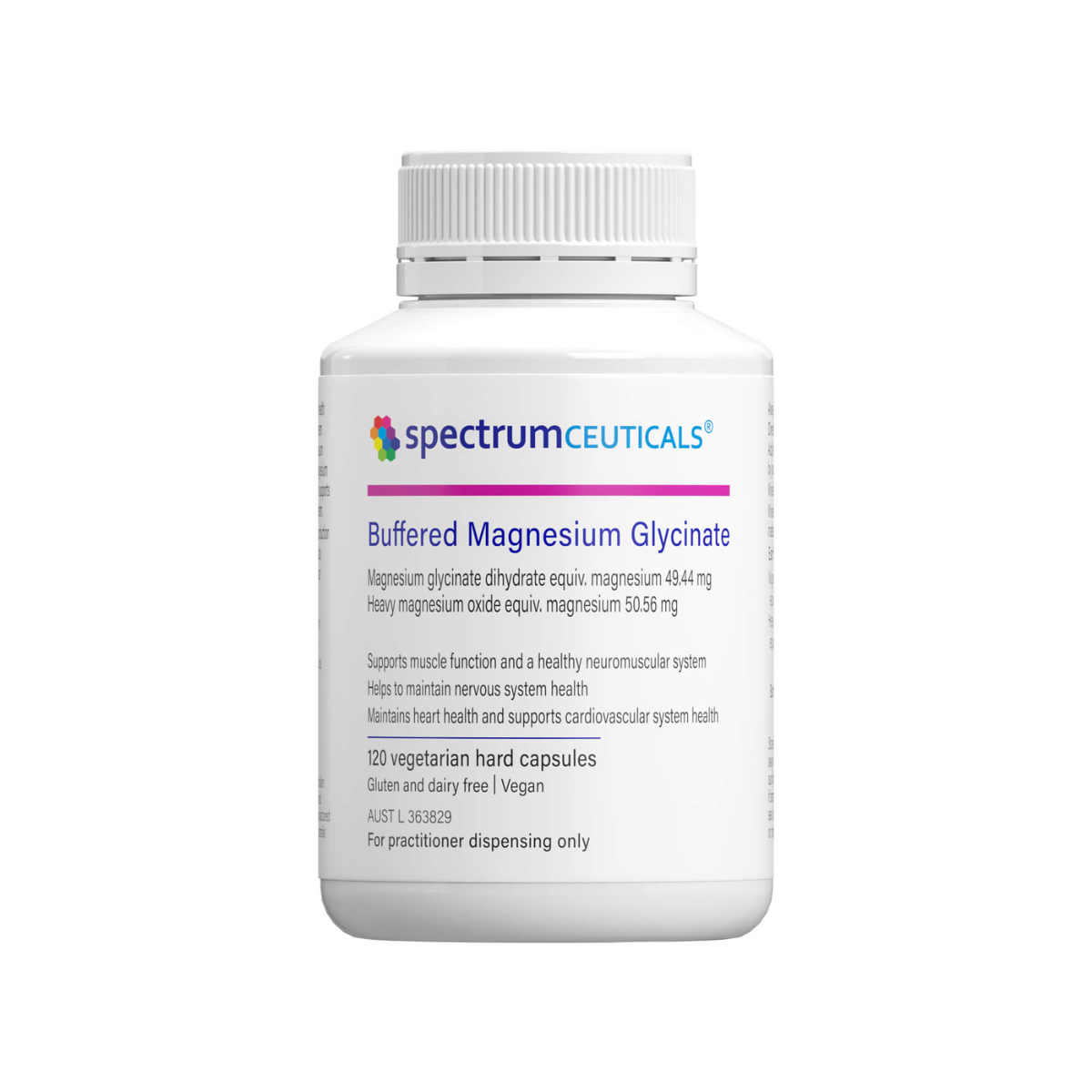 Spectrumceuticals Buffered Magnesium Glycinate 120c