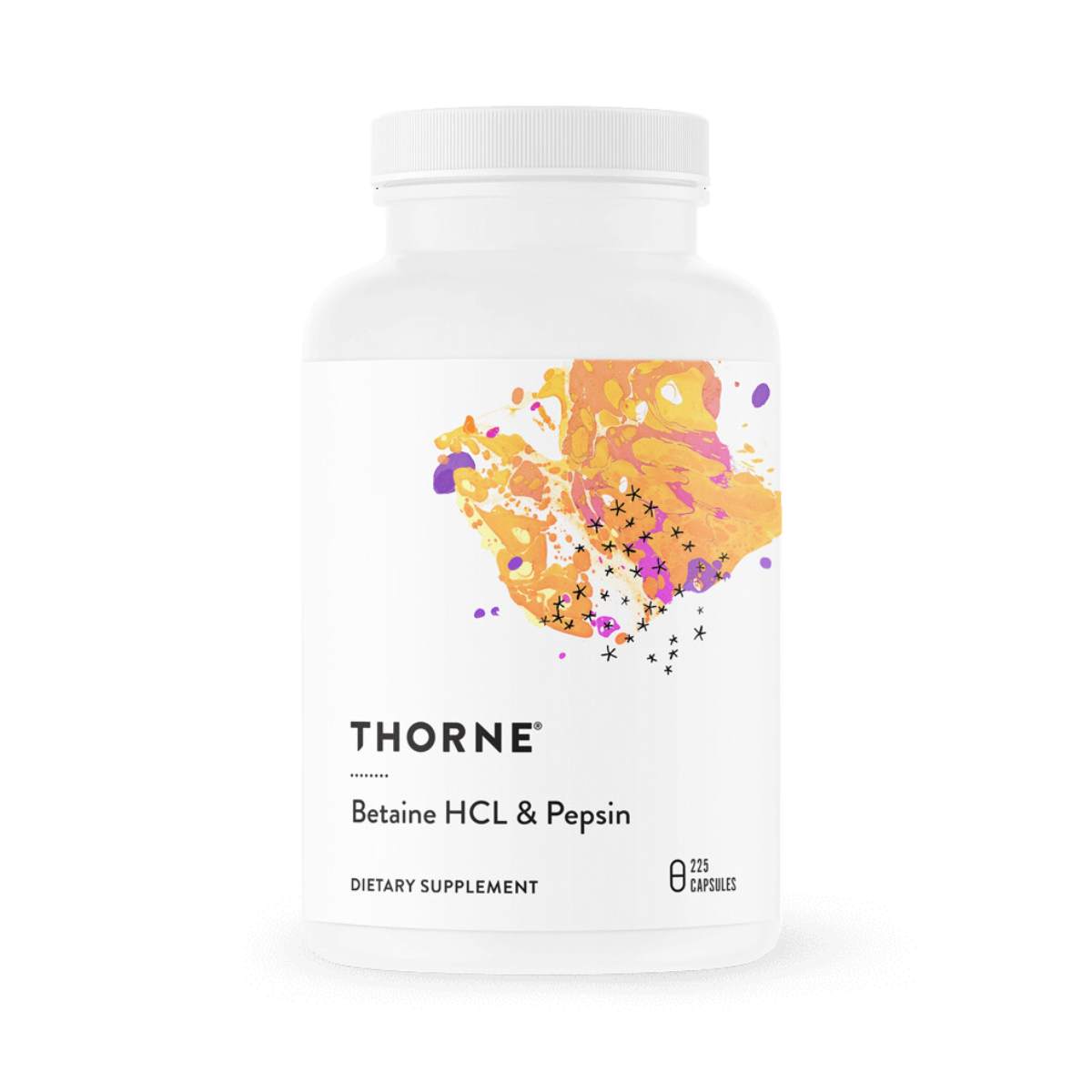 Thorne Betaine HCL & Pepsin 225 Capsules 