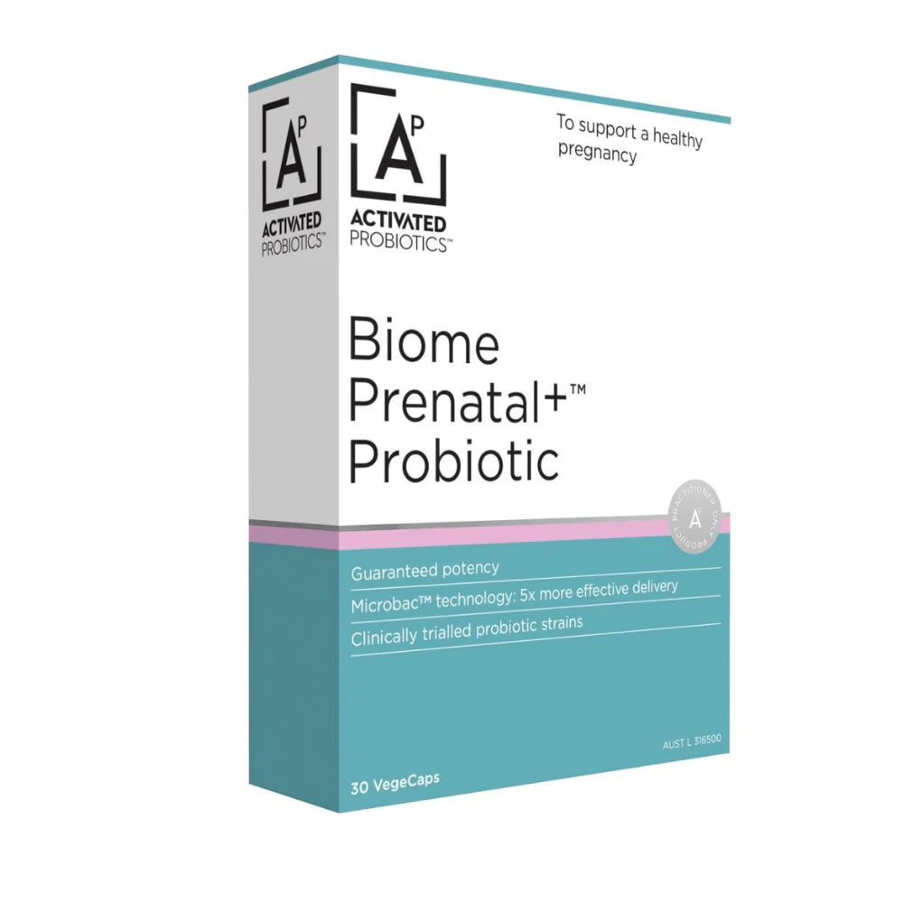 Activated Probiotics Biome Prenatal + Probiotic 30 Capsules