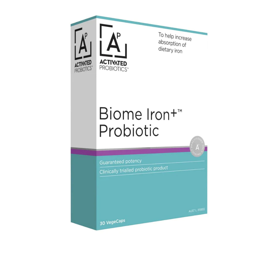 Activated Probiotics Biome Iron + Probiotic 30 Capsules
