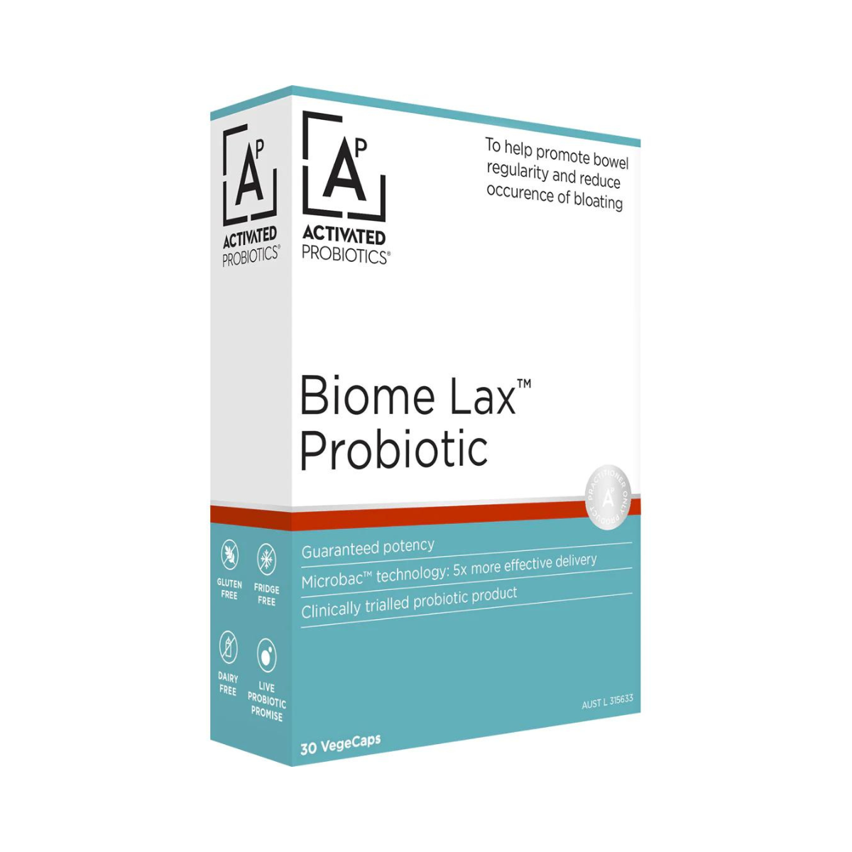 Activated Probiotics Biome Lax 30 Capsules