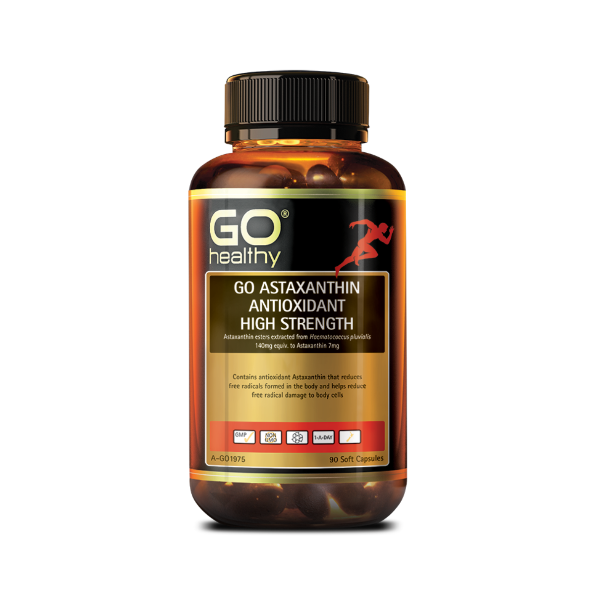 Go Healthy Astaxanthin Antioxidant High Strength 90 Capsules