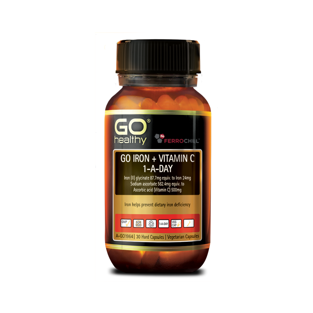 Go Healthy Iron 1-A-Day 30 Capsules
