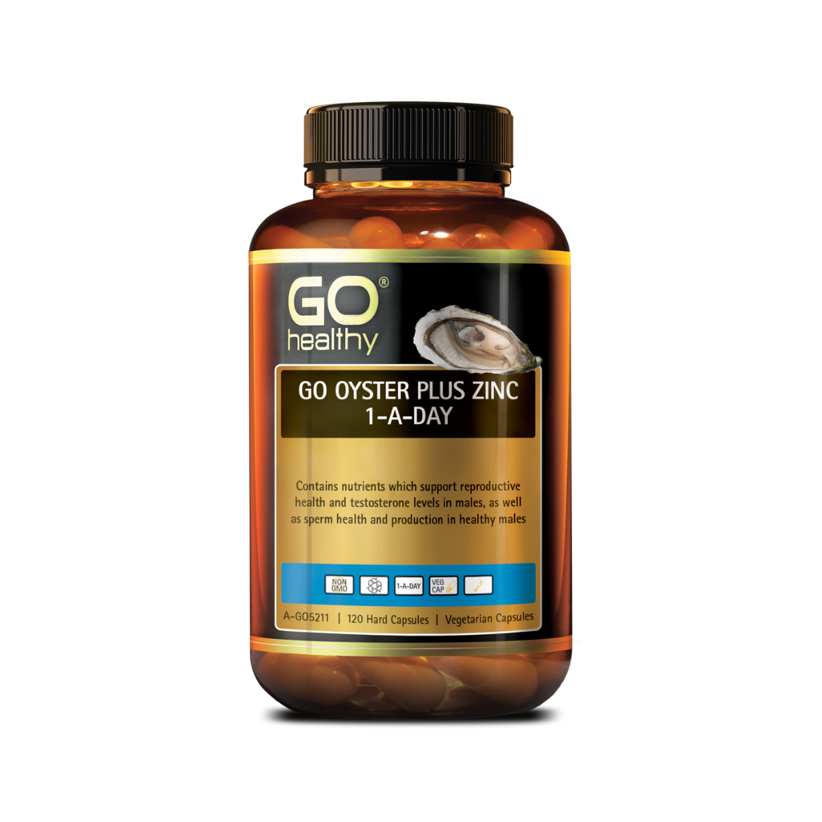 Go Healthy Oyster Plus Zinc 1-A-DAY 120 Capsules 
