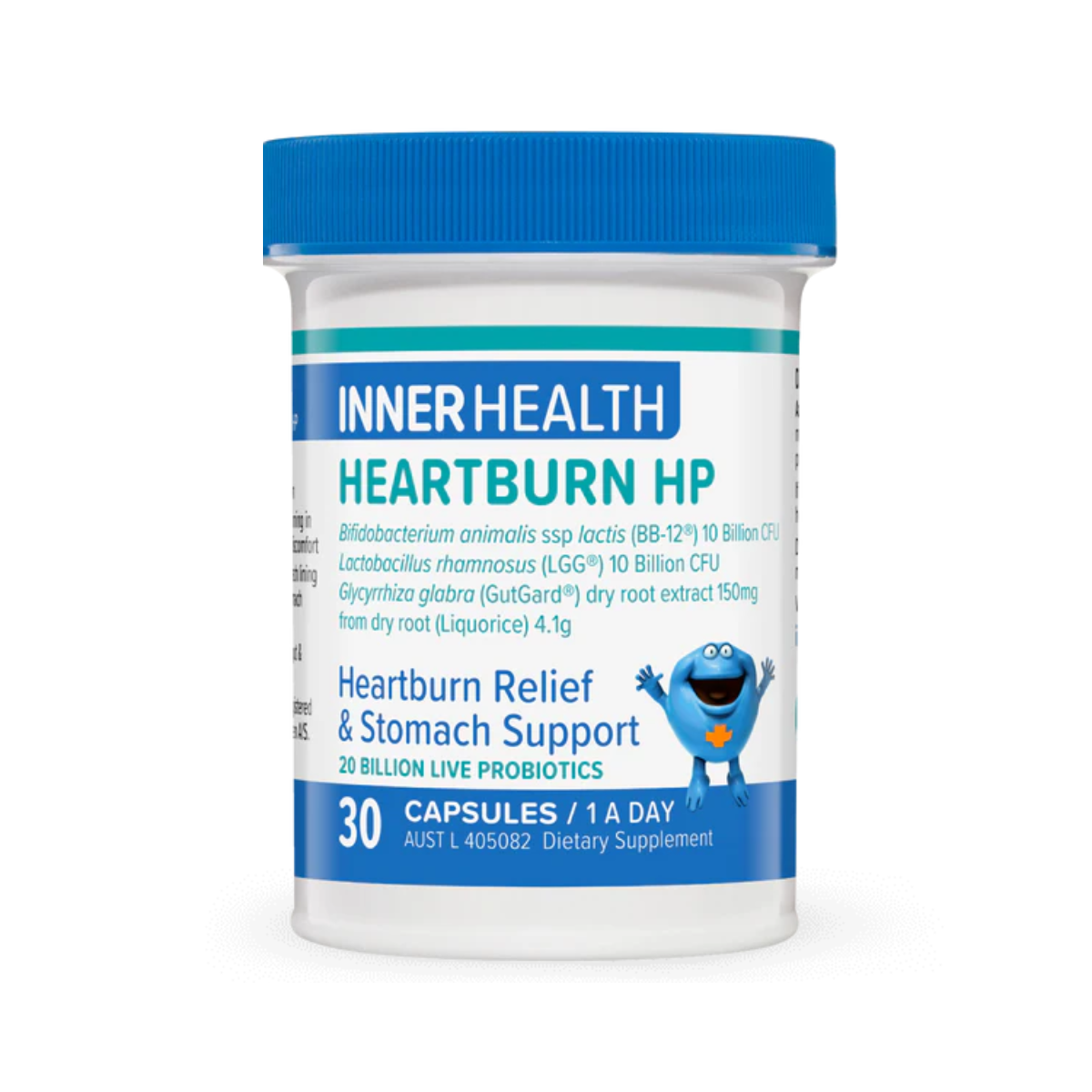 Inner Health Heartburn HP Herbal Probiotic 30 Capsules