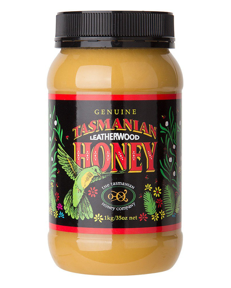 Tasmanian Leatherwood Honey 1kg plastic jar