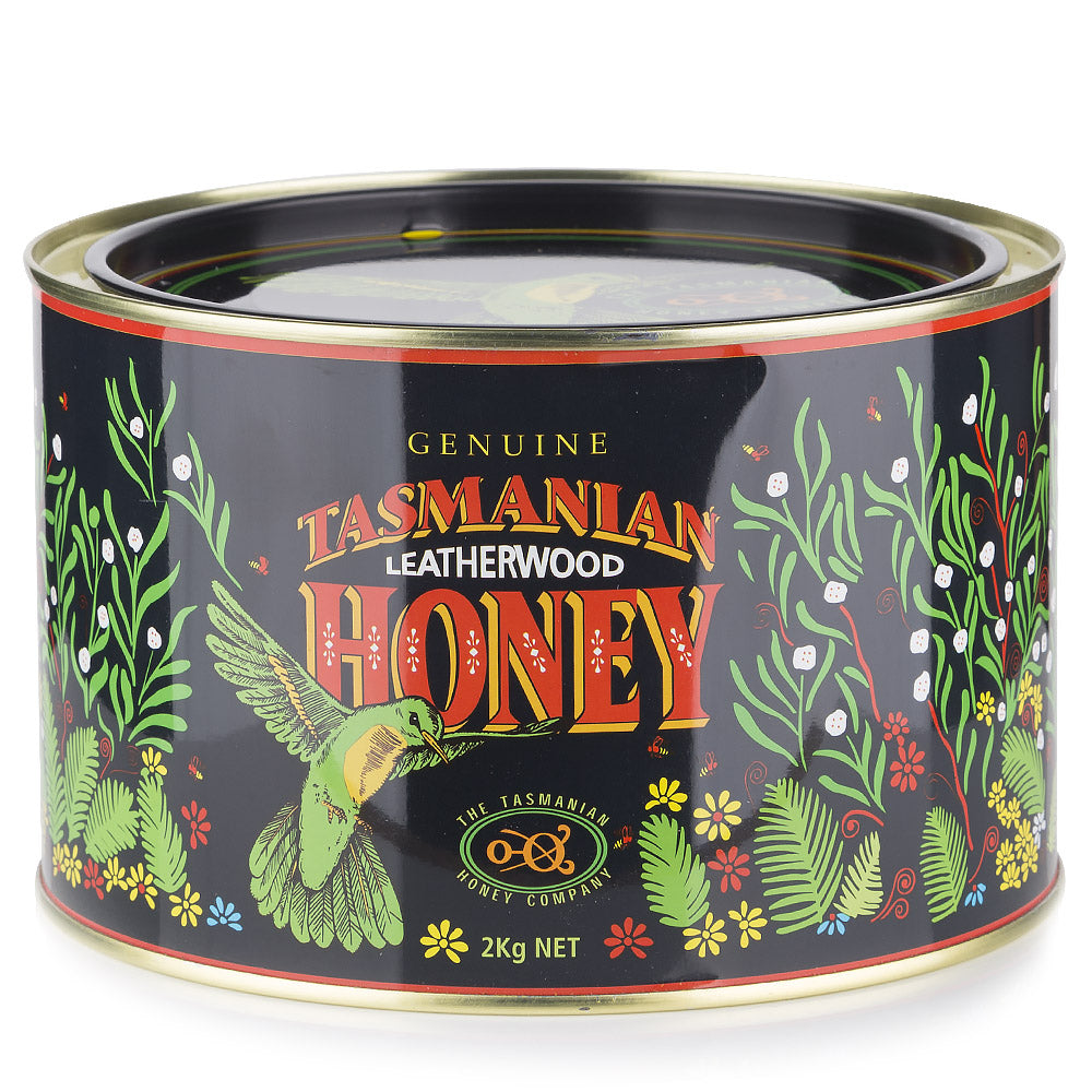 Tasmanian Leatherwood Honey 2kg tin 