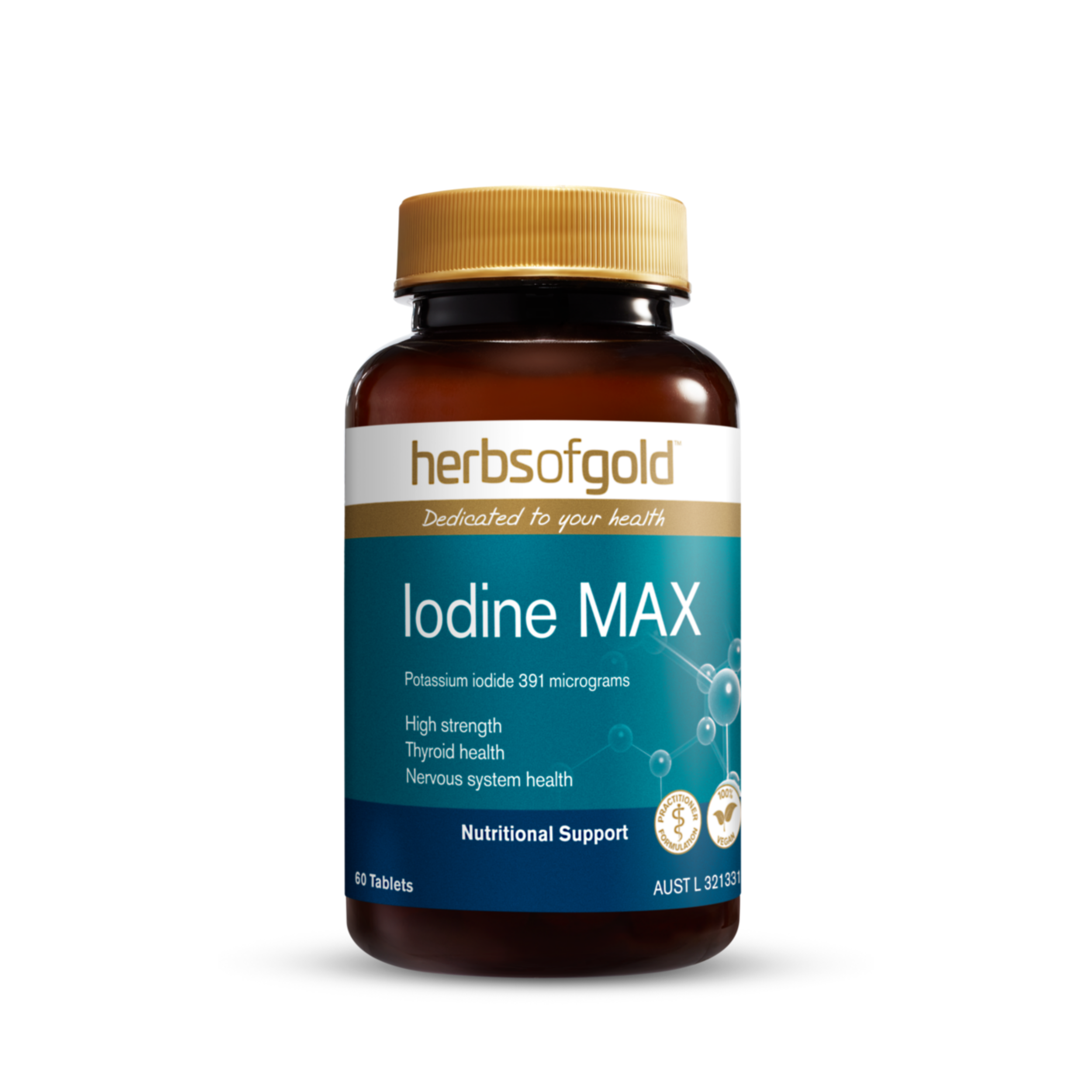 Herbs Of Gold Iodine MAX 60 Tablets