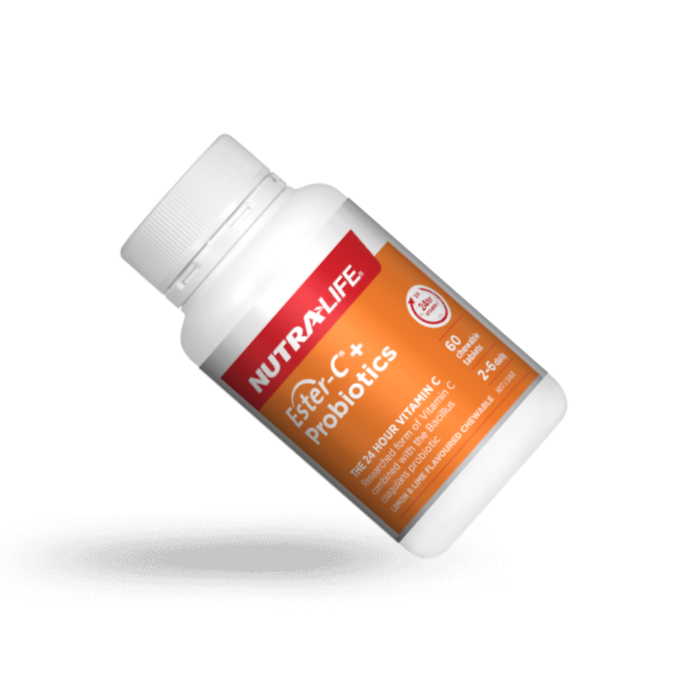 Nutralife Ester C + Probiotics 60 Chewable Tablets 