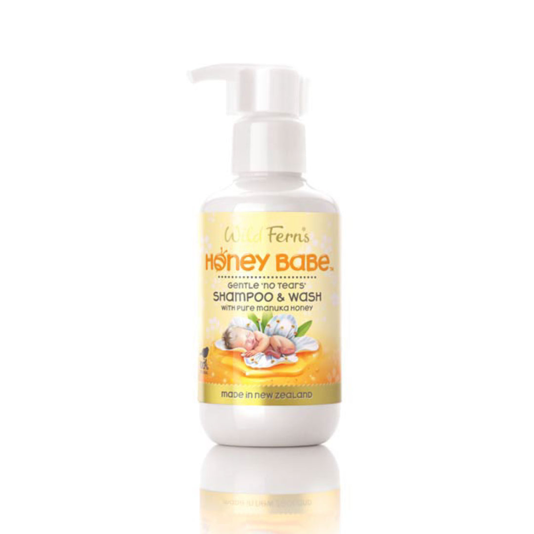 Wild Ferns Honey Babe Shampoo & Wash  with Pure Manuka Honey 140ml