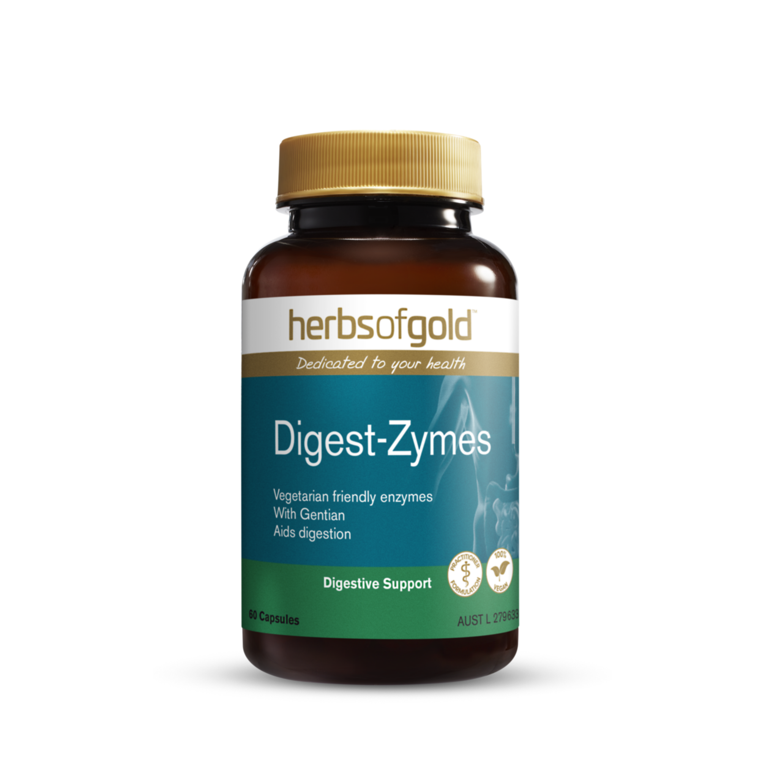 Herbs of Gold Digest-Zymes 60 Tablets