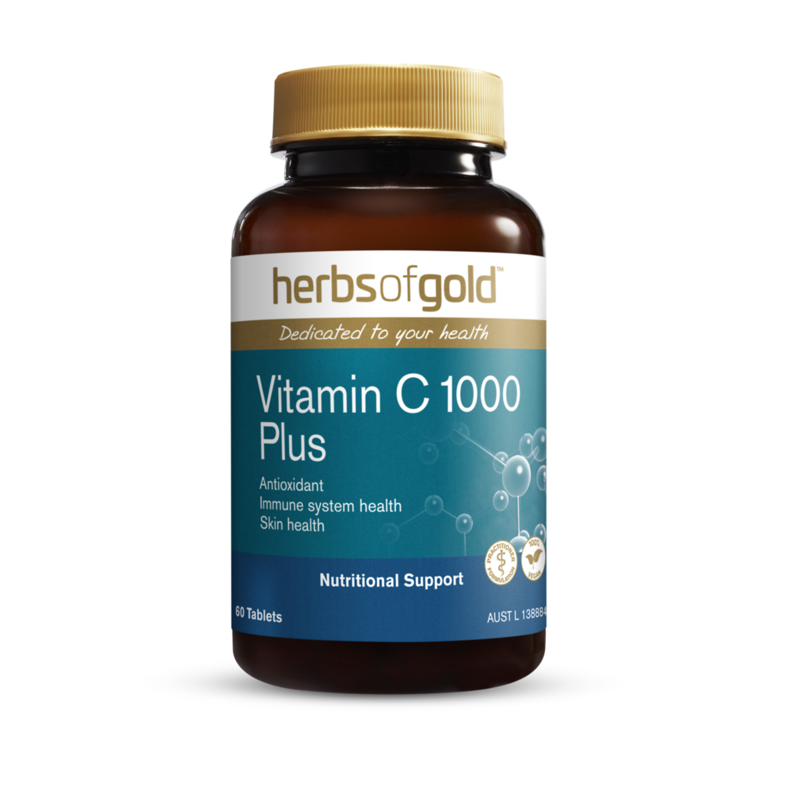 Herbs of Gold Vitamin C 1000 Plus 120 Tablets