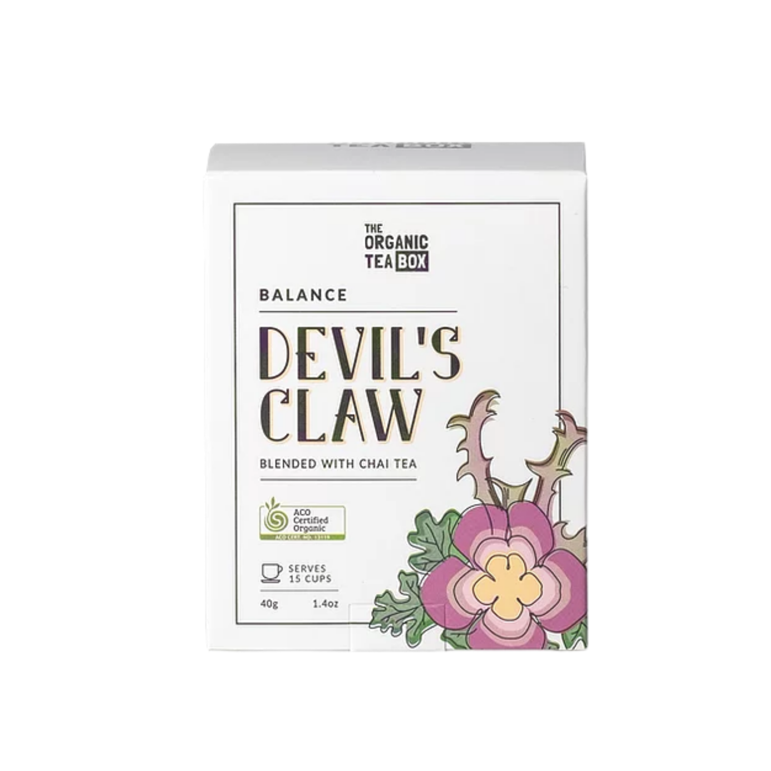 The Organic Tea Box Balance -Devil's Claw blended into Chai Tea 40g