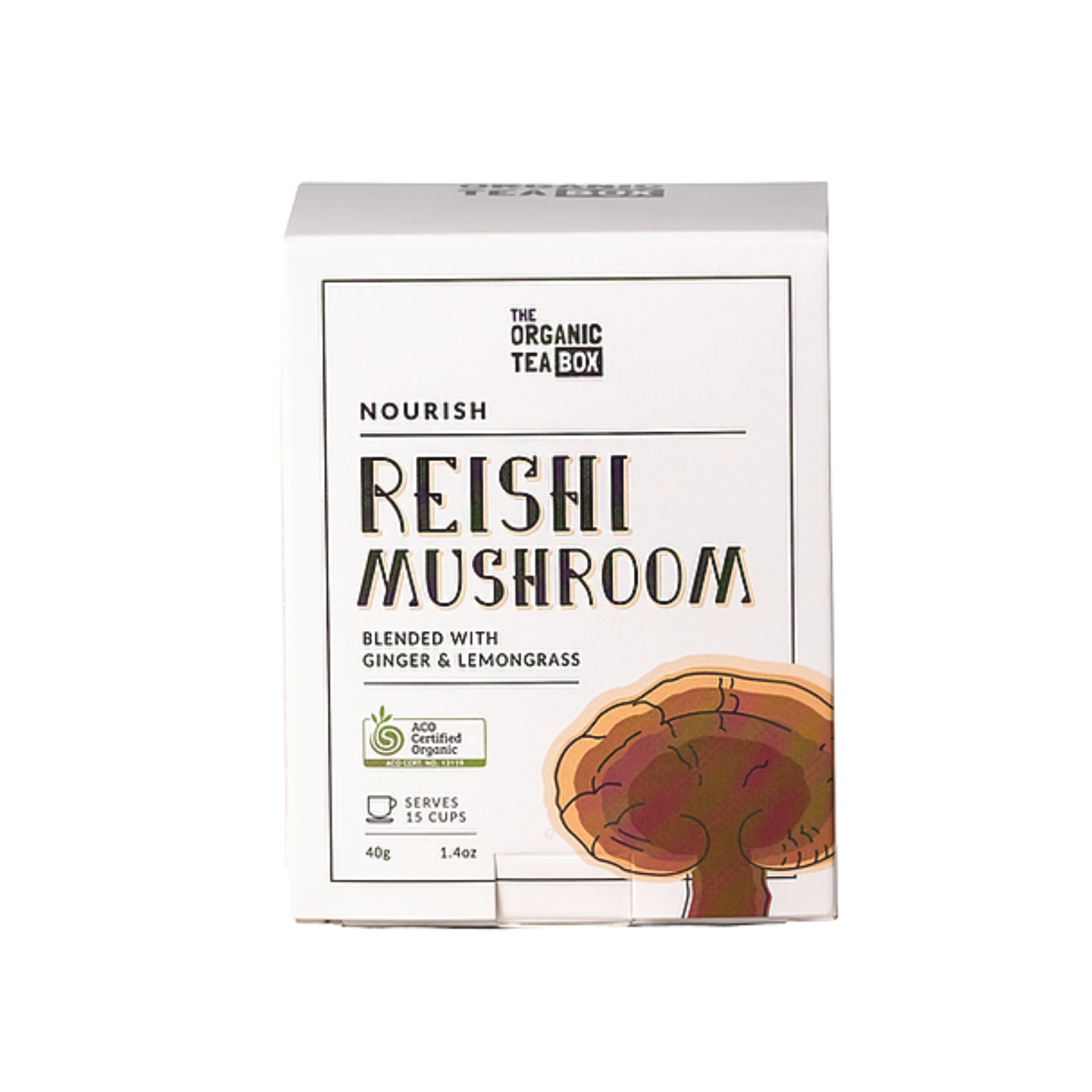 The Organic Tea Box Nourish - Reishi - Lemongrass & Ginger 40g