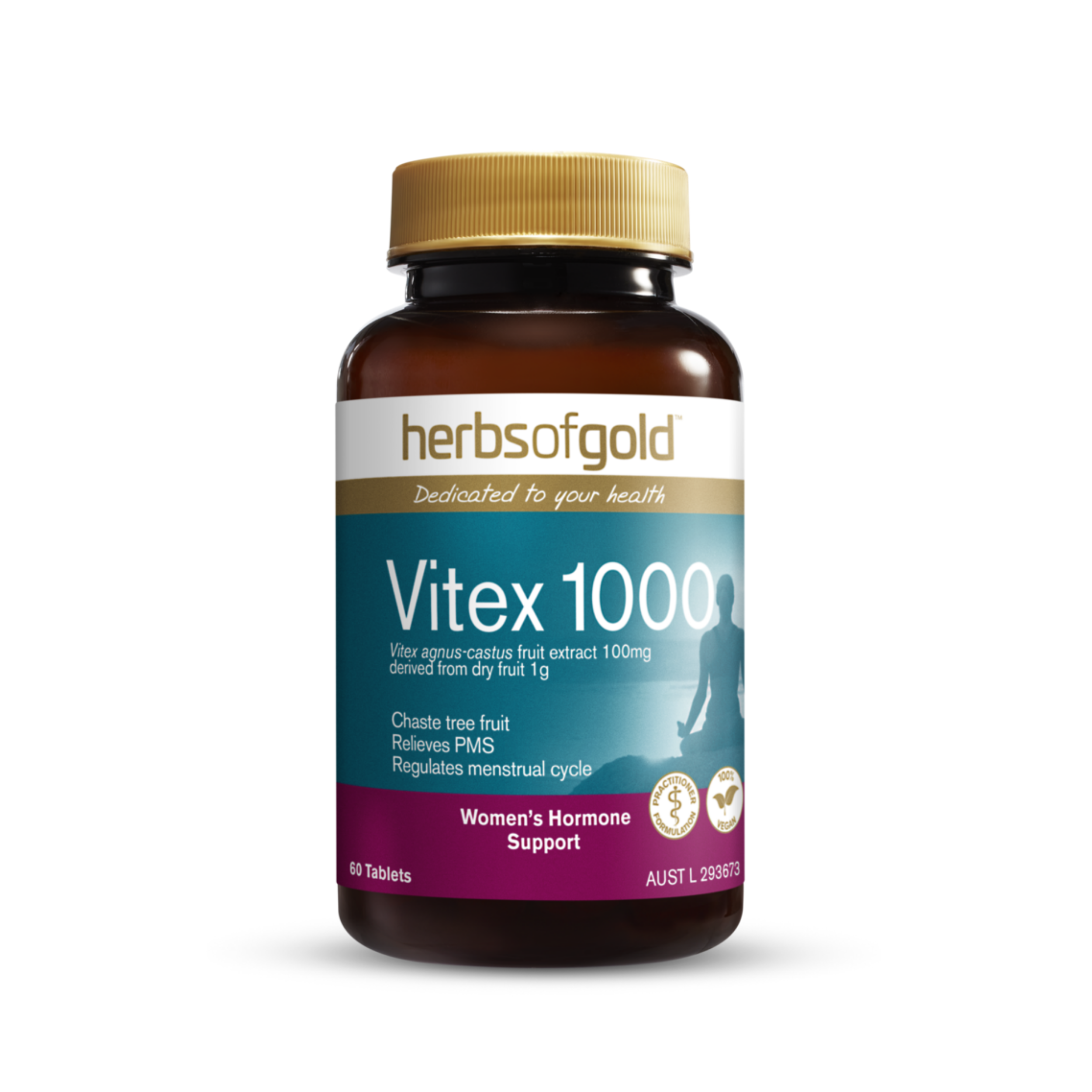 Herbs Of Gold Vitex 1000 60 Capsules