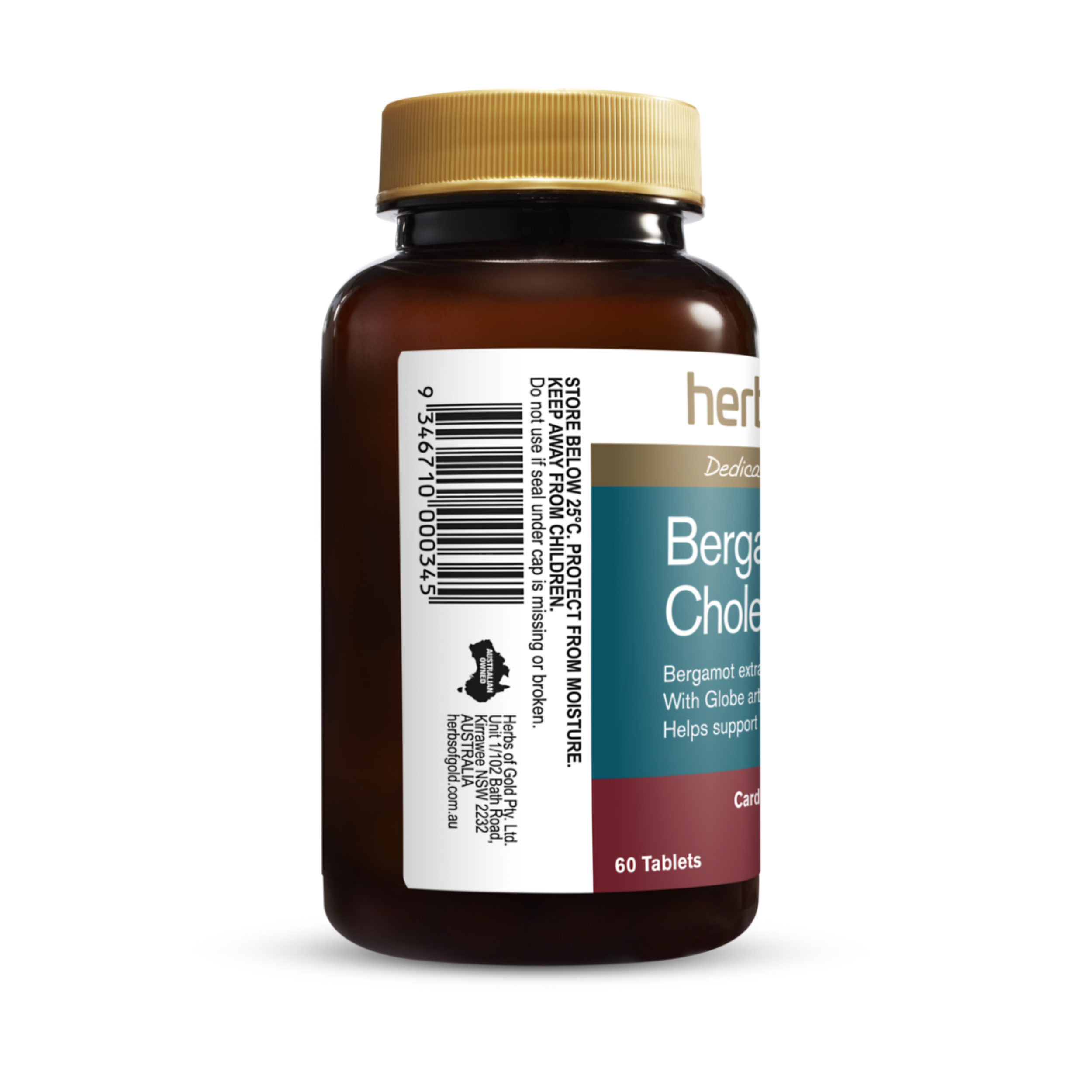 Herbs Of Gold Bergamot Cholesterol Care 60 Tablets 