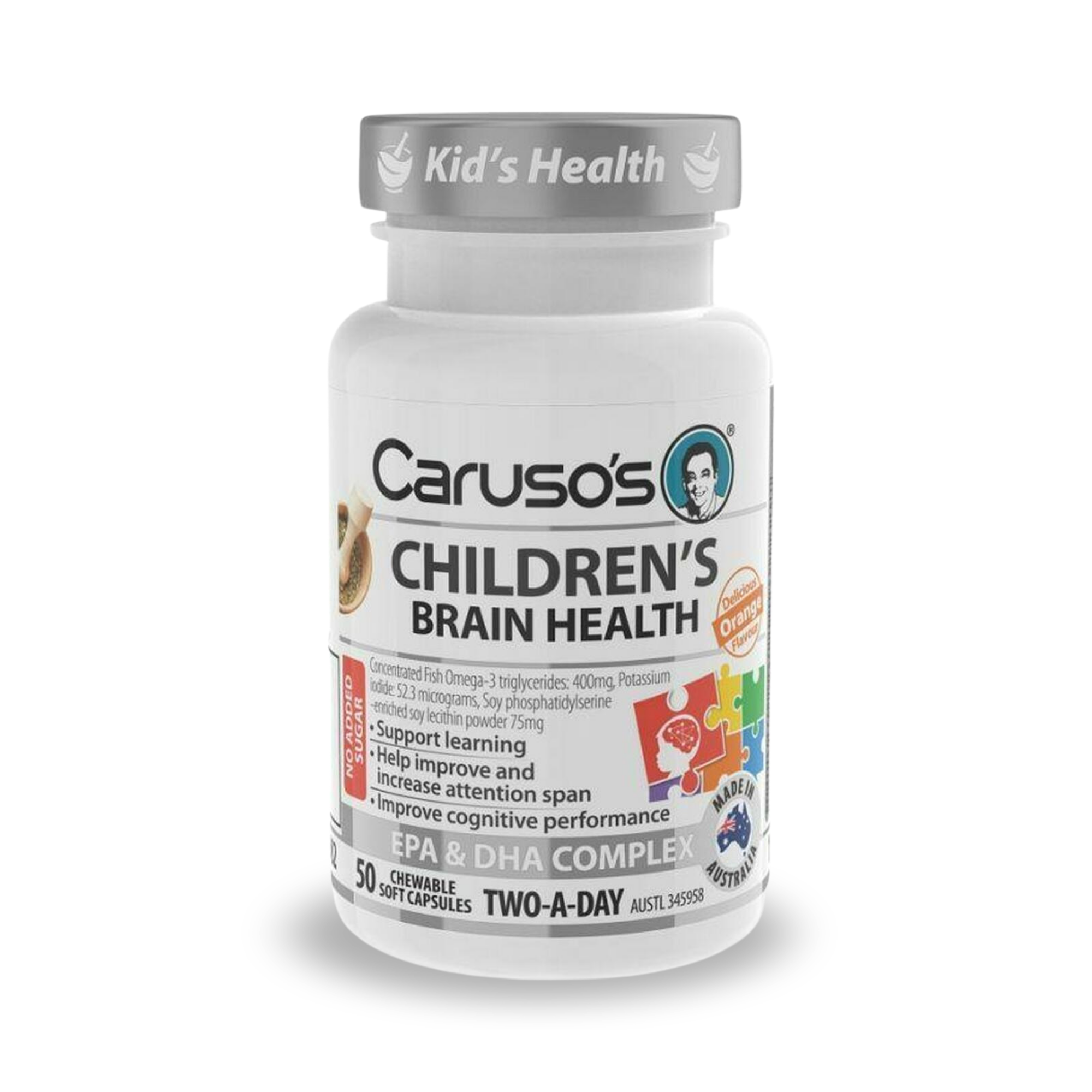 Caruso's Children's Brain Health 50 Tablets