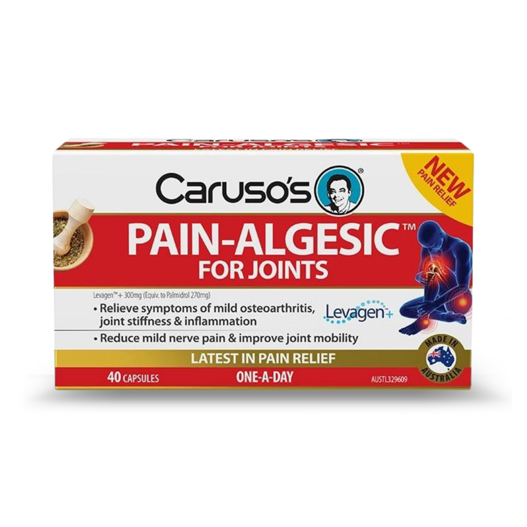 Caruso's Pain-Algesic For Joints 40 Capsules