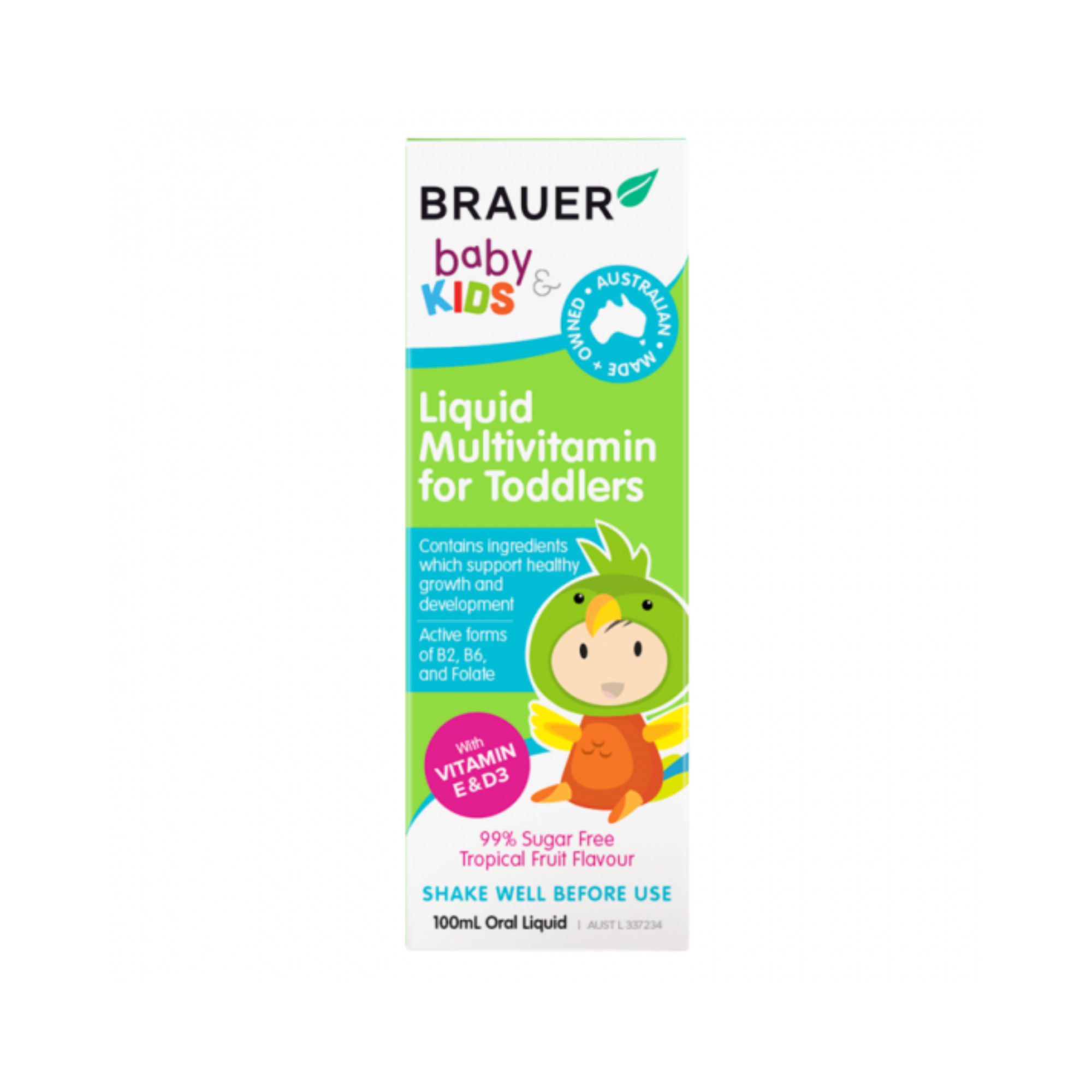 Brauer Baby & Kids Liquid Multivitamin For Toddlers 100ml