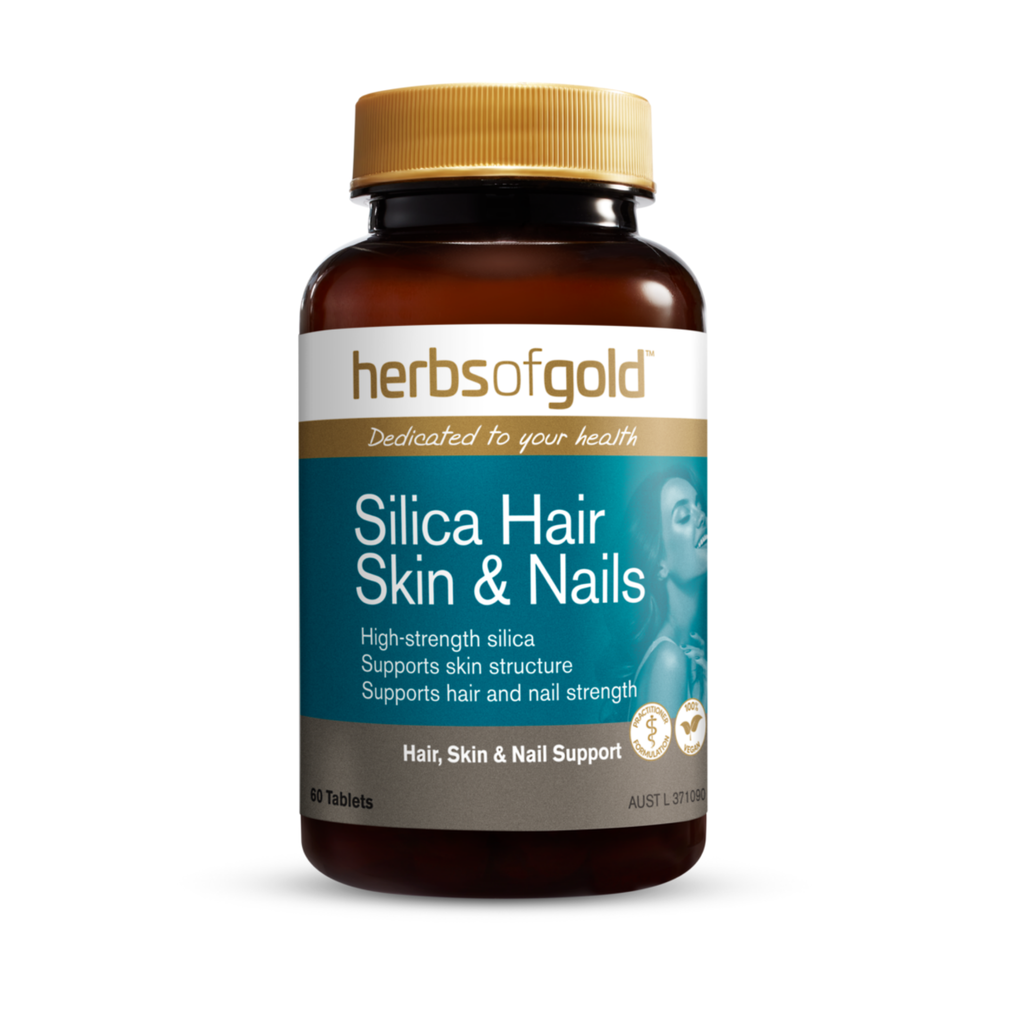 Herbs Of Gold Silica Hair Skin & Nails 60 Tablets