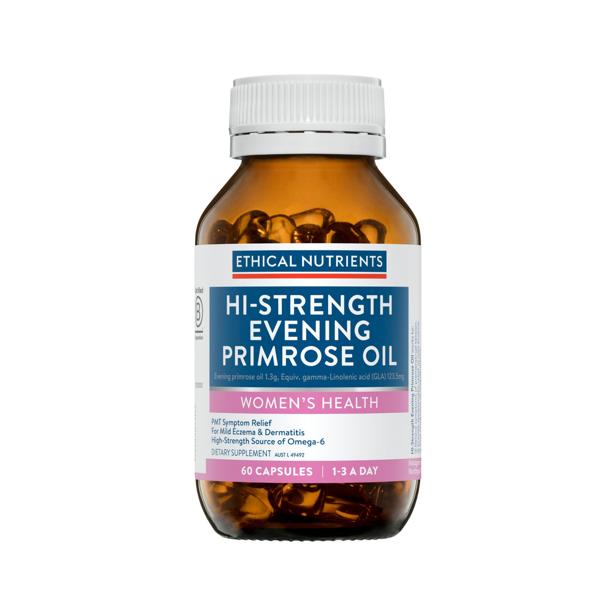 Ethical Nutrients Hi-Strength Evening Primrose Oil  60 Capsules
