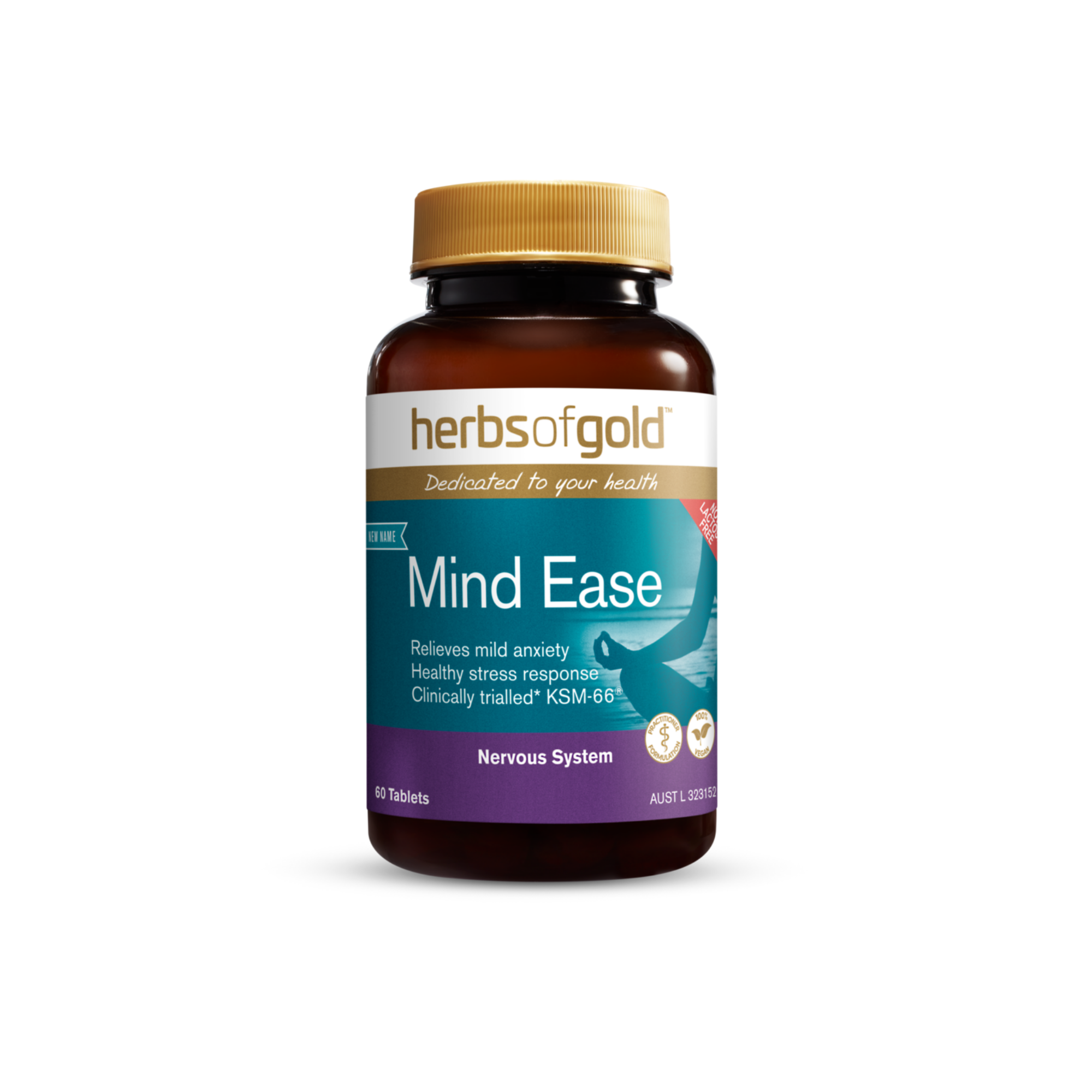 Herbs Of Gold Mind Ease 60 Capsules