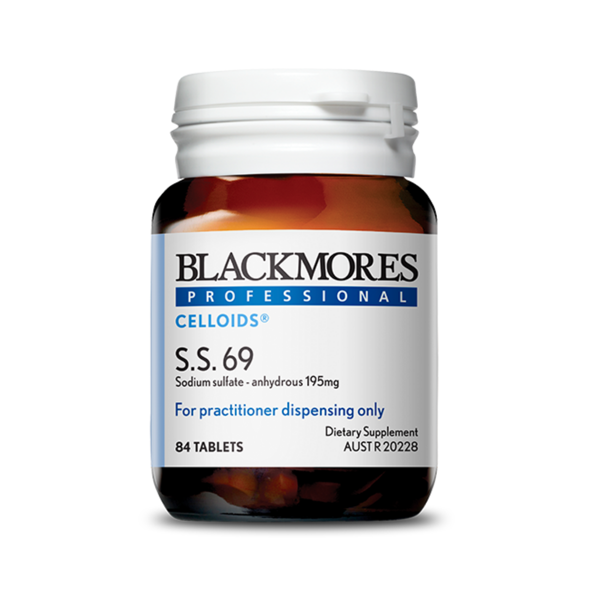 Blackmore Professional S.S. 69 Duo Celloids 84 Tablets 