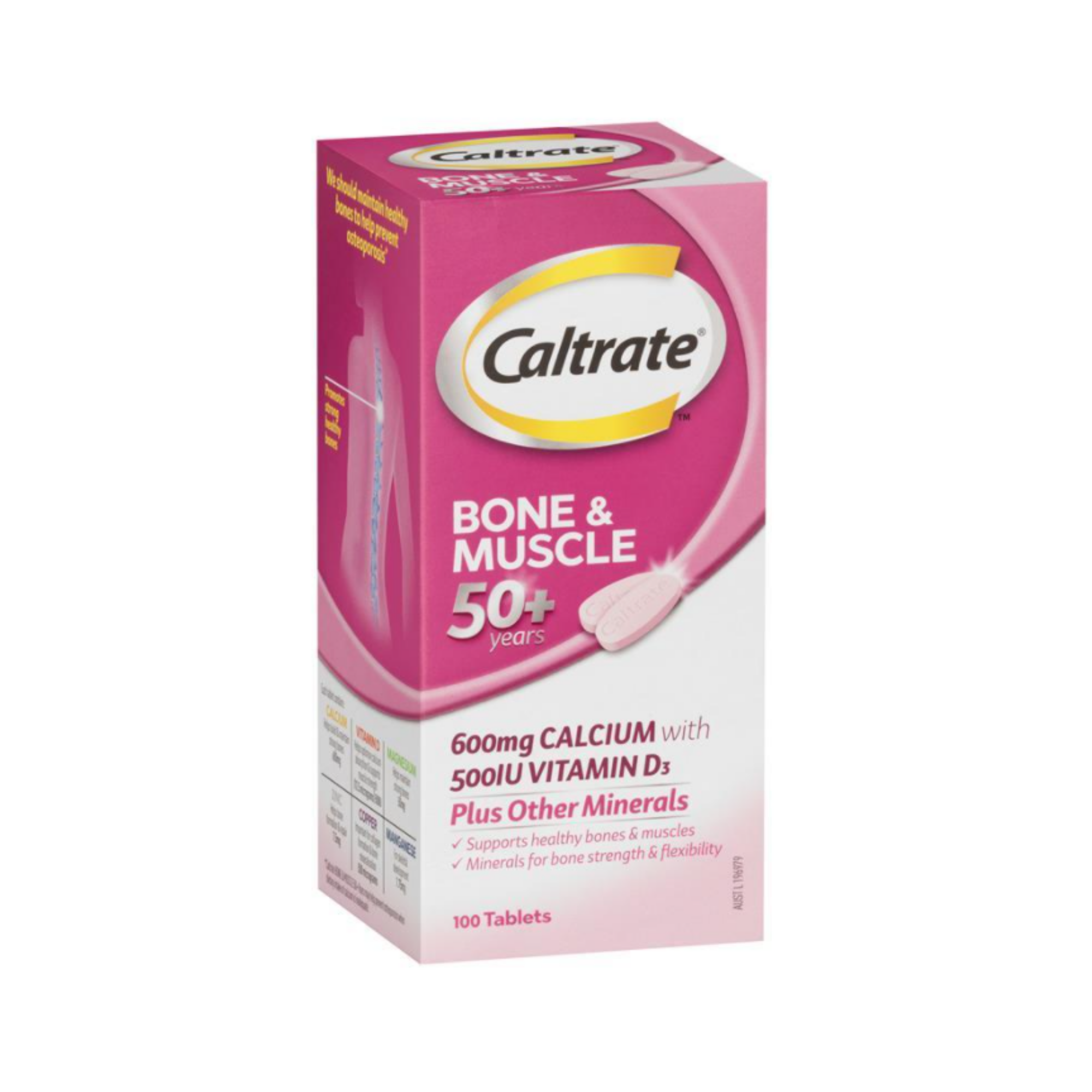 Caltrate Bone & Muscle 50+ 100 Tablets