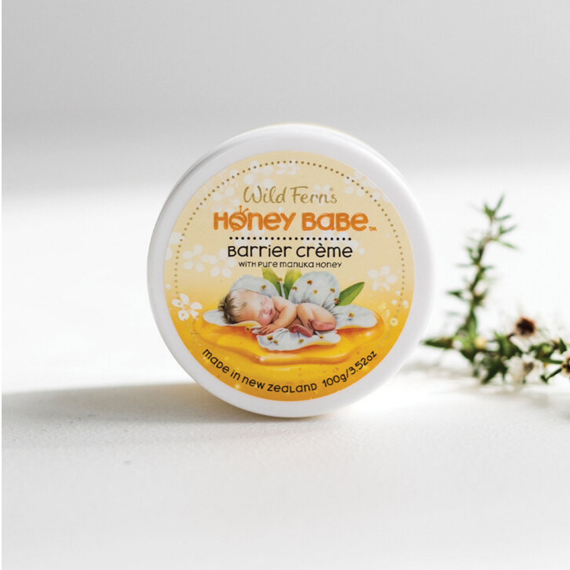 Wild Ferns Honey Babe Barrier Creme Pure Manuka Honey 100g