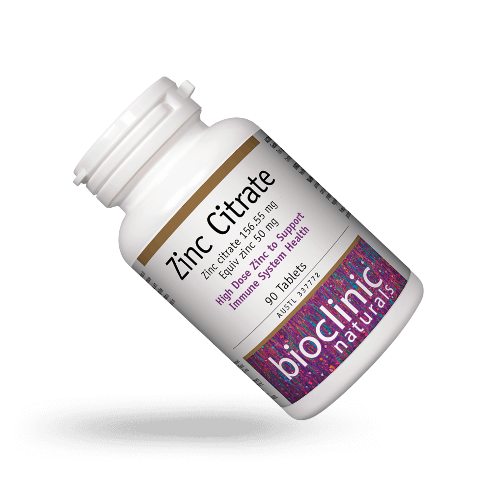 Bioclinic Naturals Zinc Citrate 90 Tablets