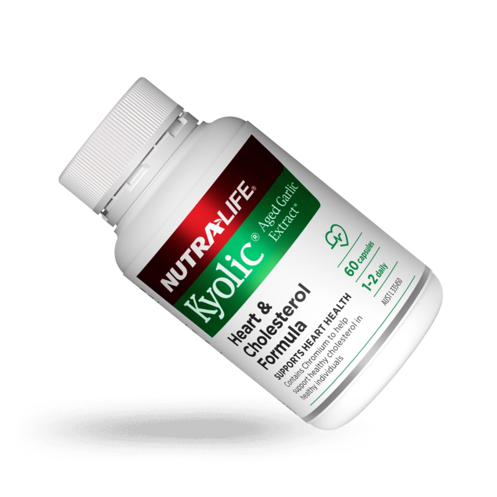 Nutralife Kyolic Aged Garlic Extract Heart & Cholesterol Formula 60 Capsules