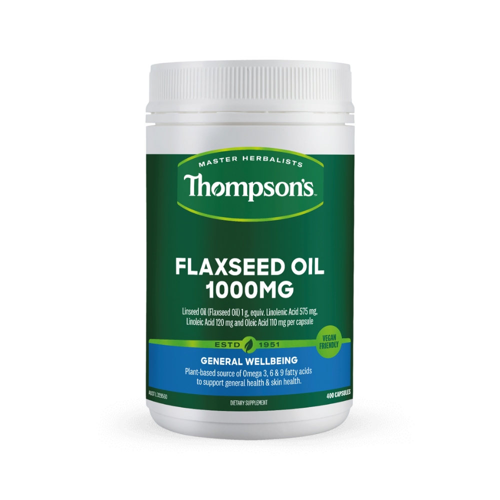 Thompsons Flaxseed Oil 1000mg 400 Capsules