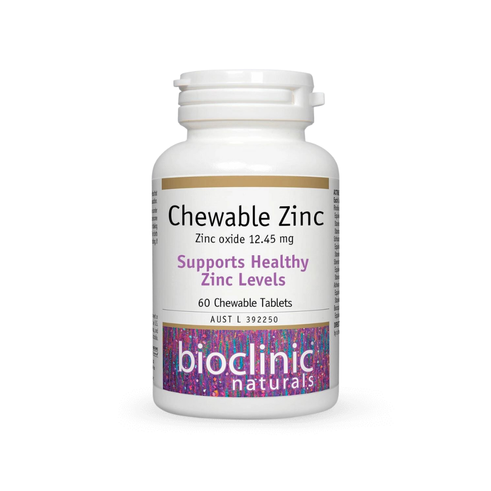 Bioclinic Naturals Chewable Zinc 60 Tablets
