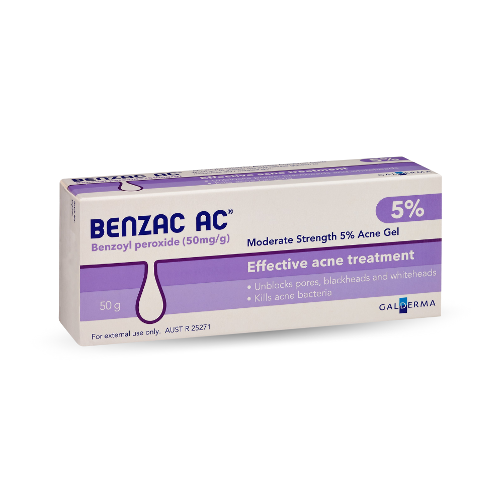 Benzac AC Moderate Strength 5% Acne Gel