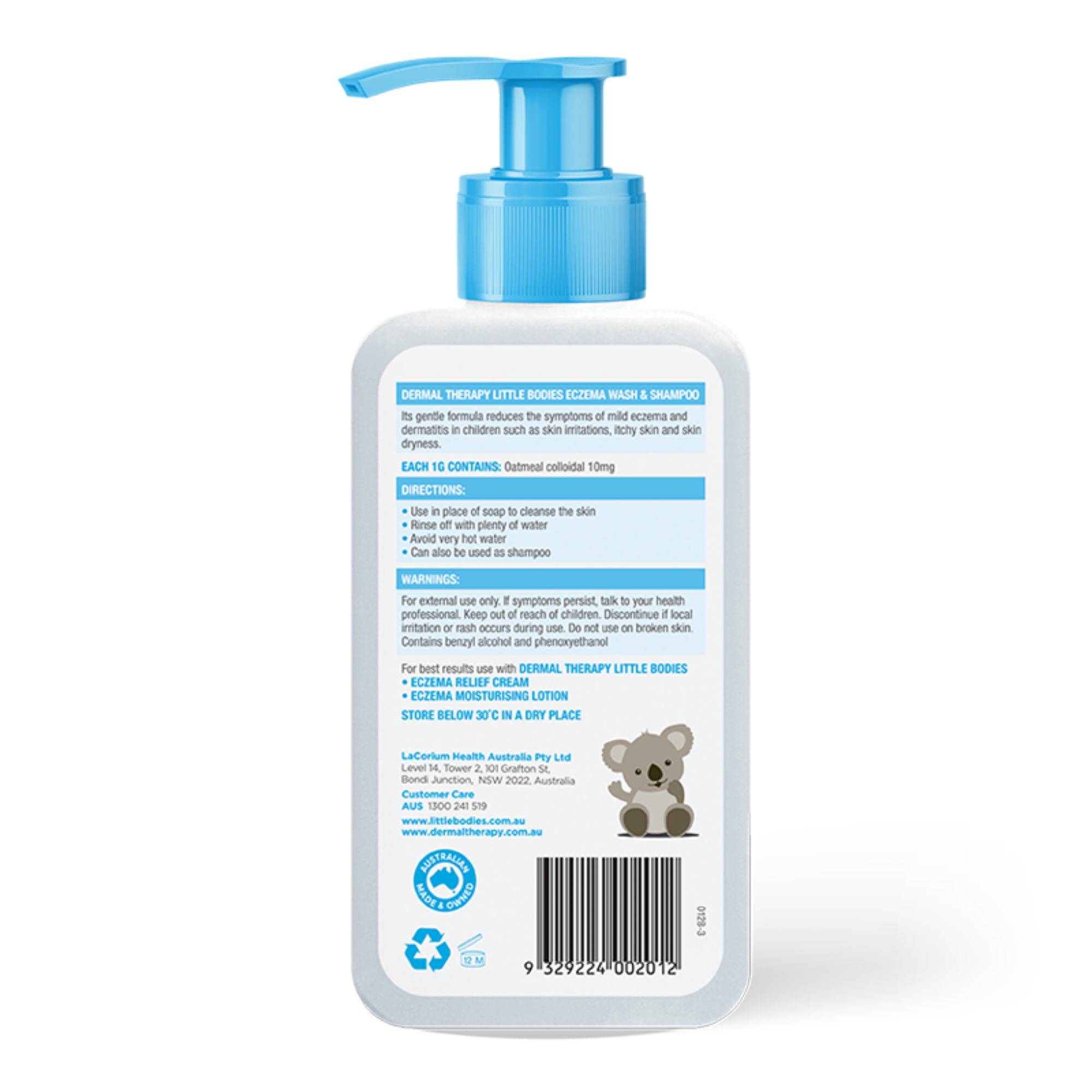 Dermal Therapy Little Bodies Eczema  Wash & Shampoo 250ml