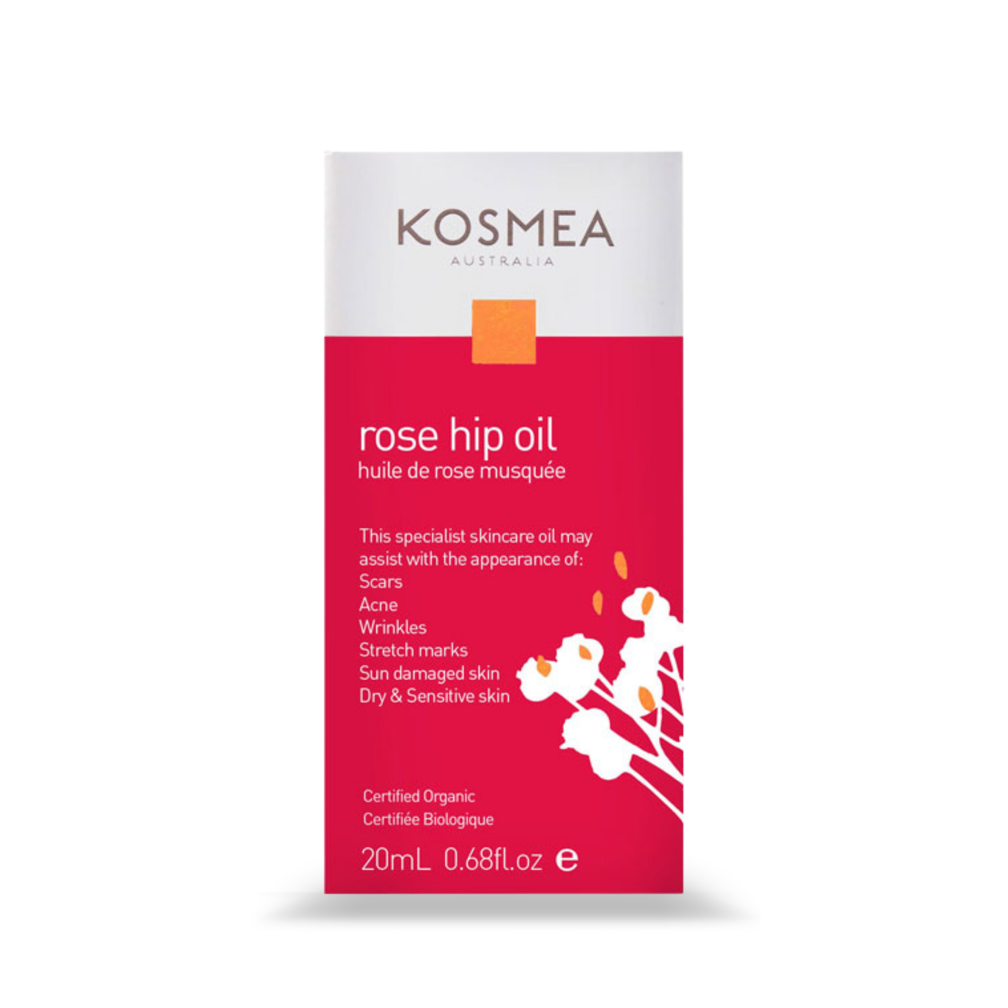 Kosmea Certified Organic Rosehip Oil 20mL